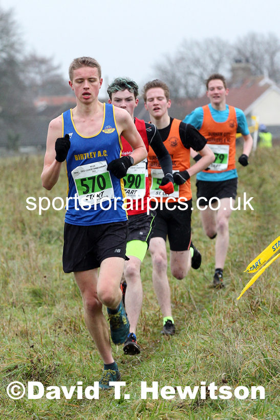 Mens under-20s, 2021 North Eastern Cross Country Championships, Sedgefield. Photo: David T. Hewitson/Sports for All Pics